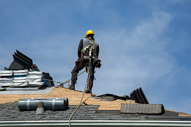 Professional Flat Roof Repair technician working in Silver Lake, OH